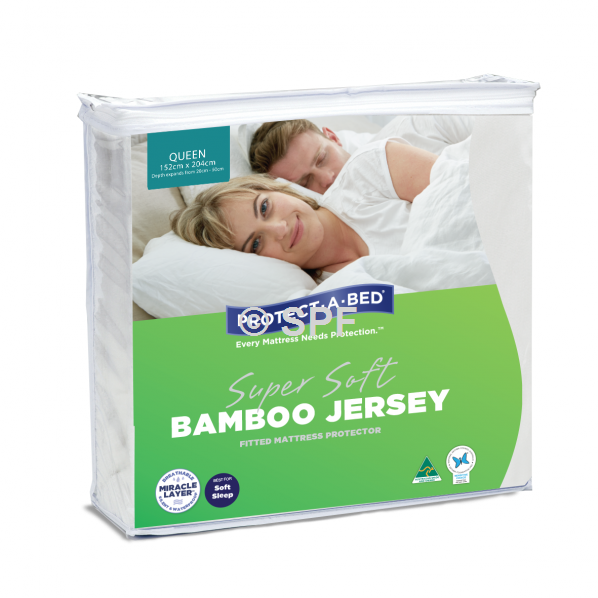 Bamboo Jersey Single Mattress Protector