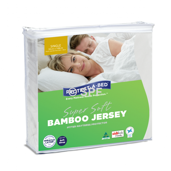 Bamboo Jersey Super King Mattress Protector