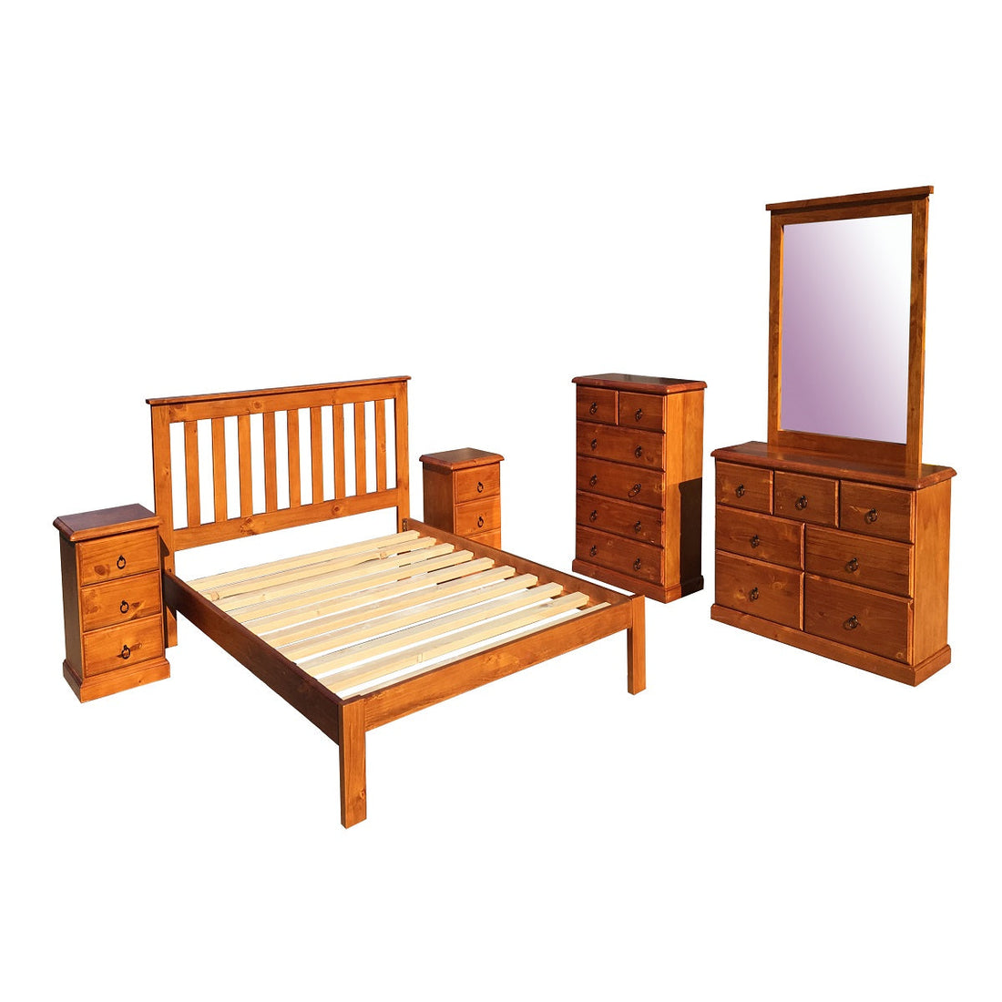 Nero Dresser and Mirror