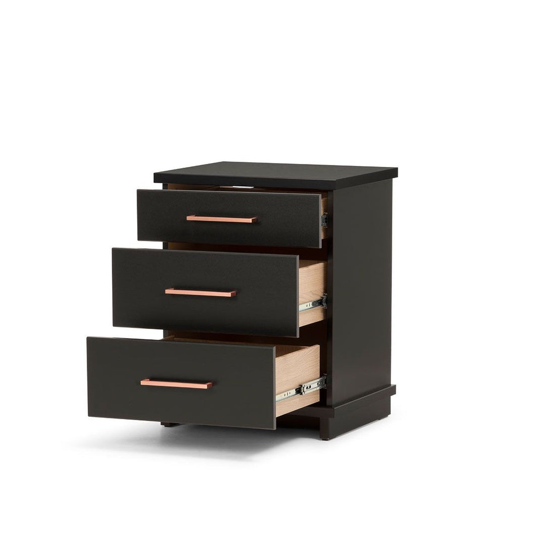 Fox 3 Drawer Bedside Table (FOX-B43-T)