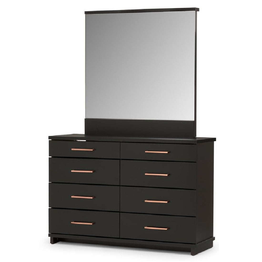 Fox 8 Drawer Dresser Mirror (FOX-D128)