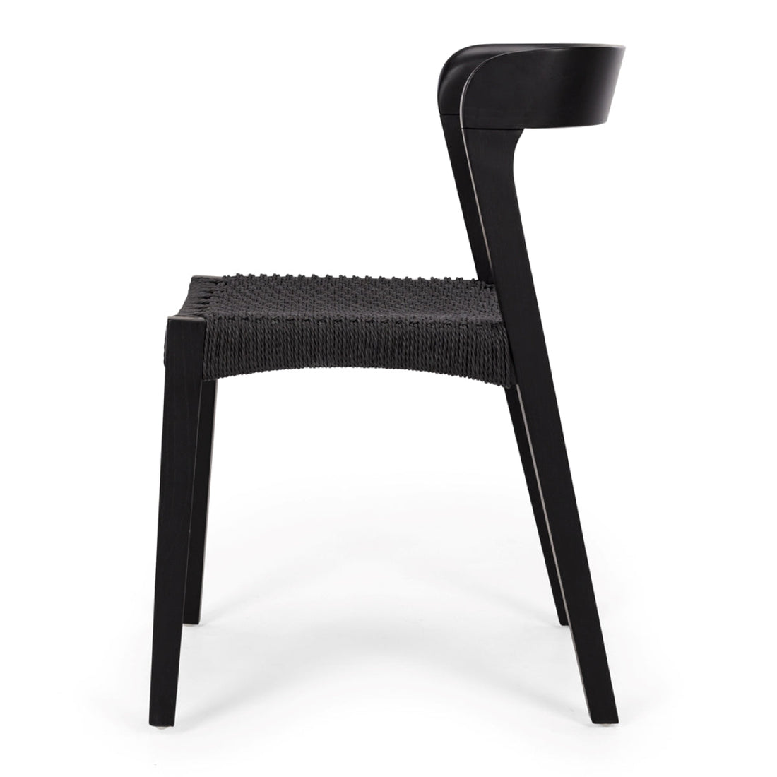 Haast Dining Chair Black Rope Seat
