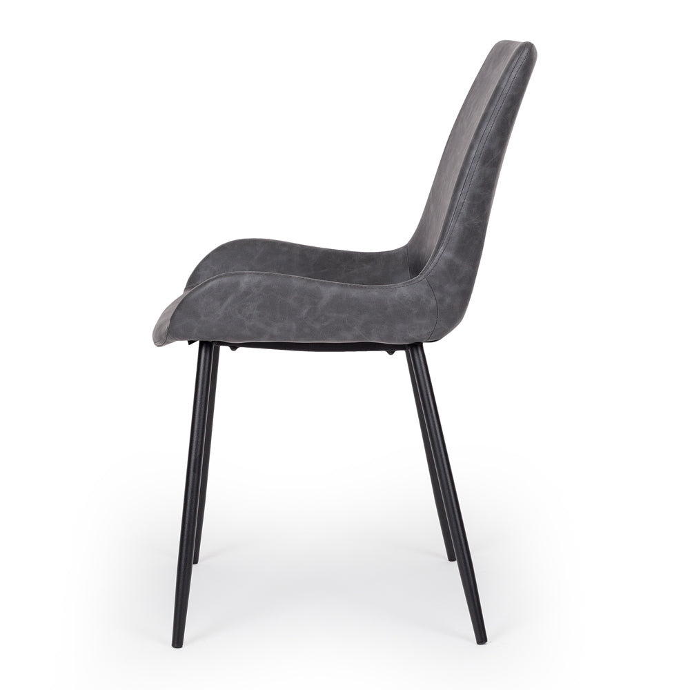 Vintage Dining Chair Grey