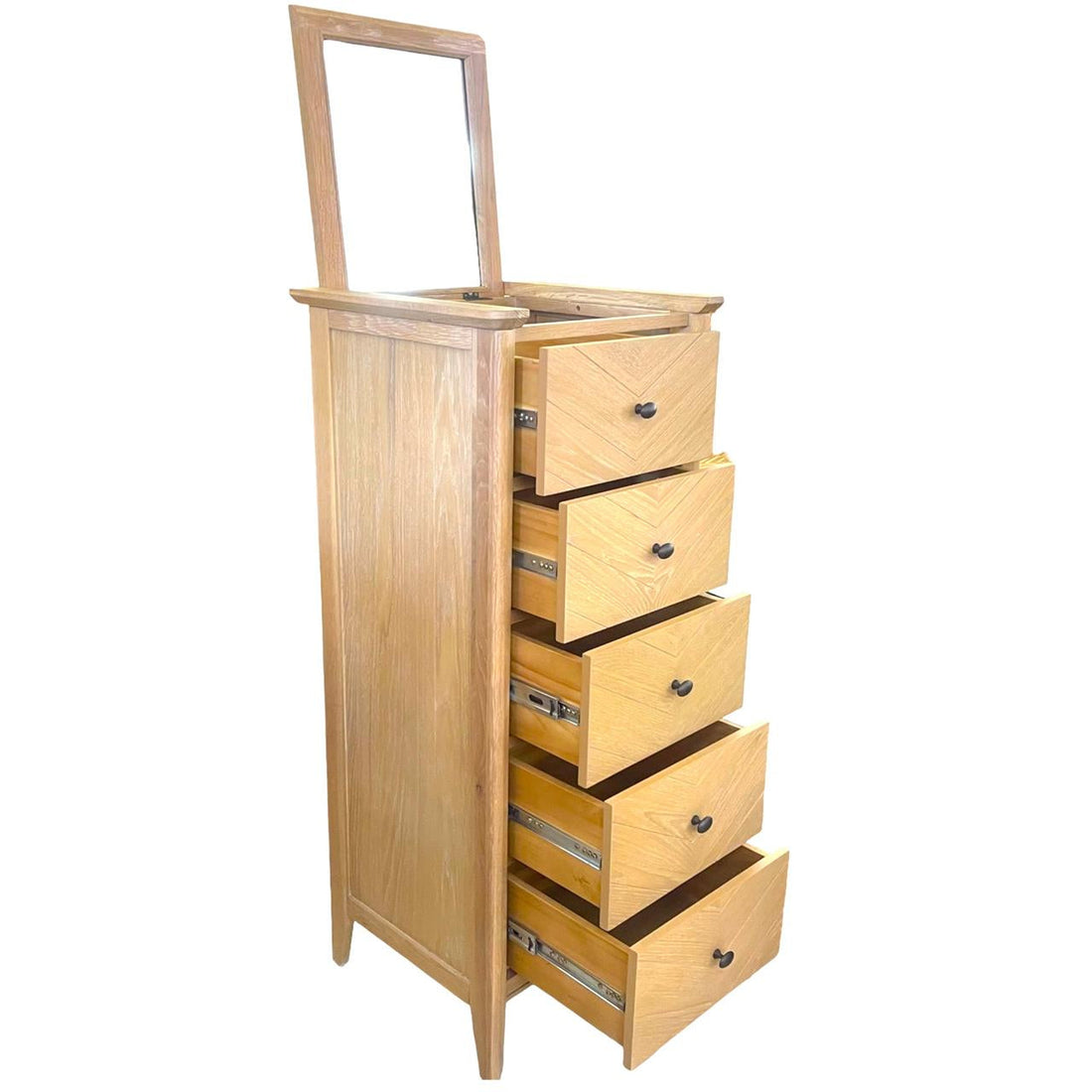 Hemsly 5 Drw Chest with mirror