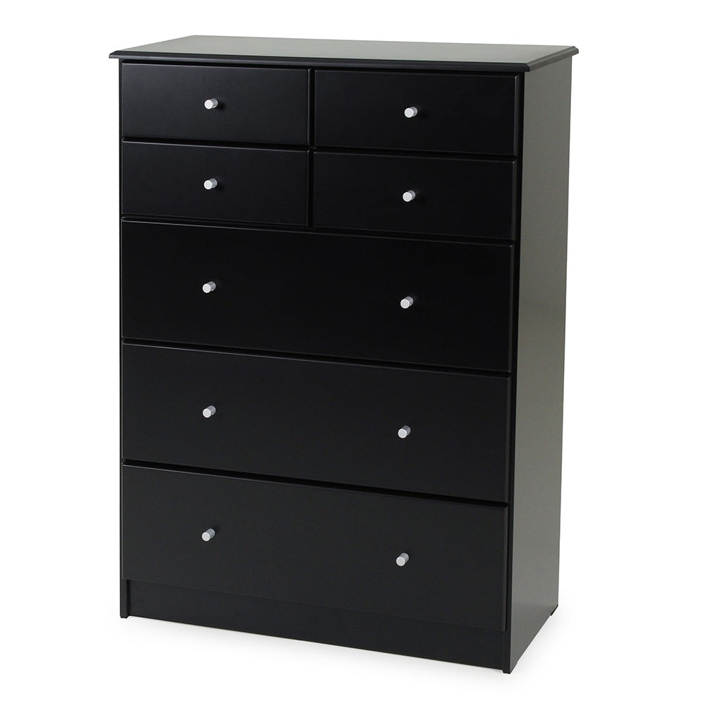 Kingston 7 Drawer Highboy- Black