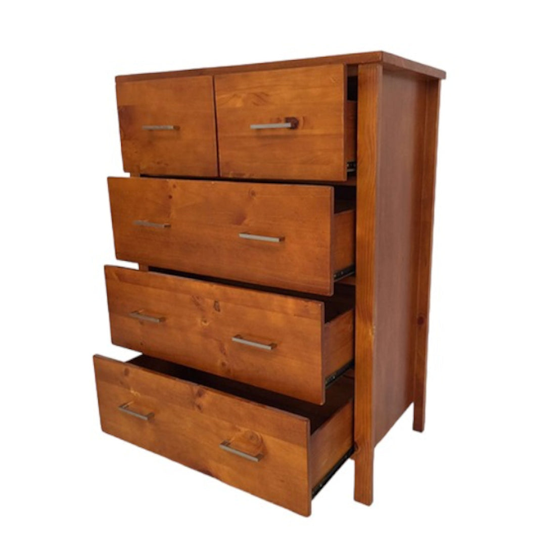 Gina 5 Drw Tallboy Warm Honey