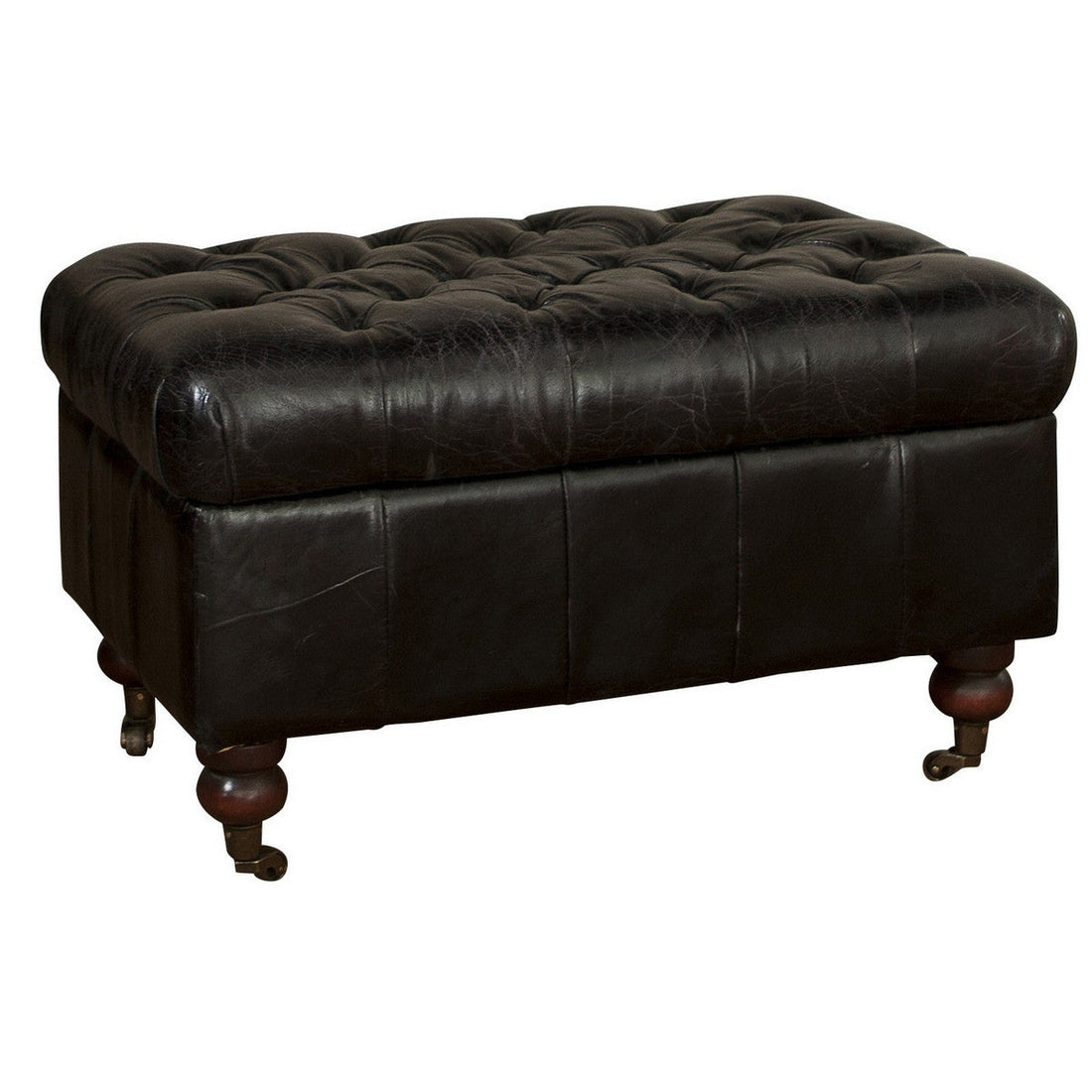 Button Topseat with storage Belon Black (AF2054)