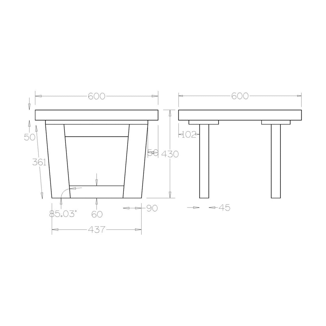 Marlborough Lamp Table
