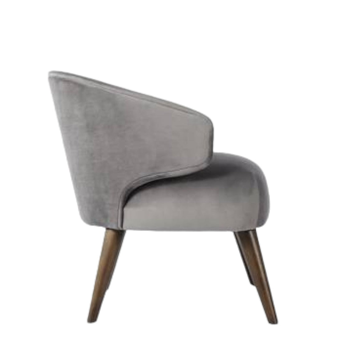 Antonia Occasional Chair Grey Velvet