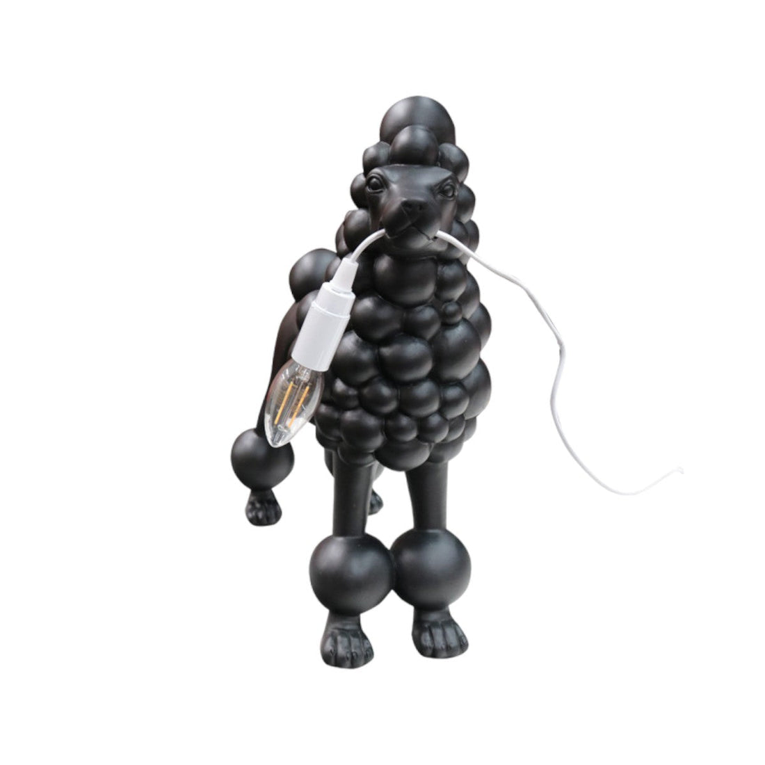 Black Poodle Lamp