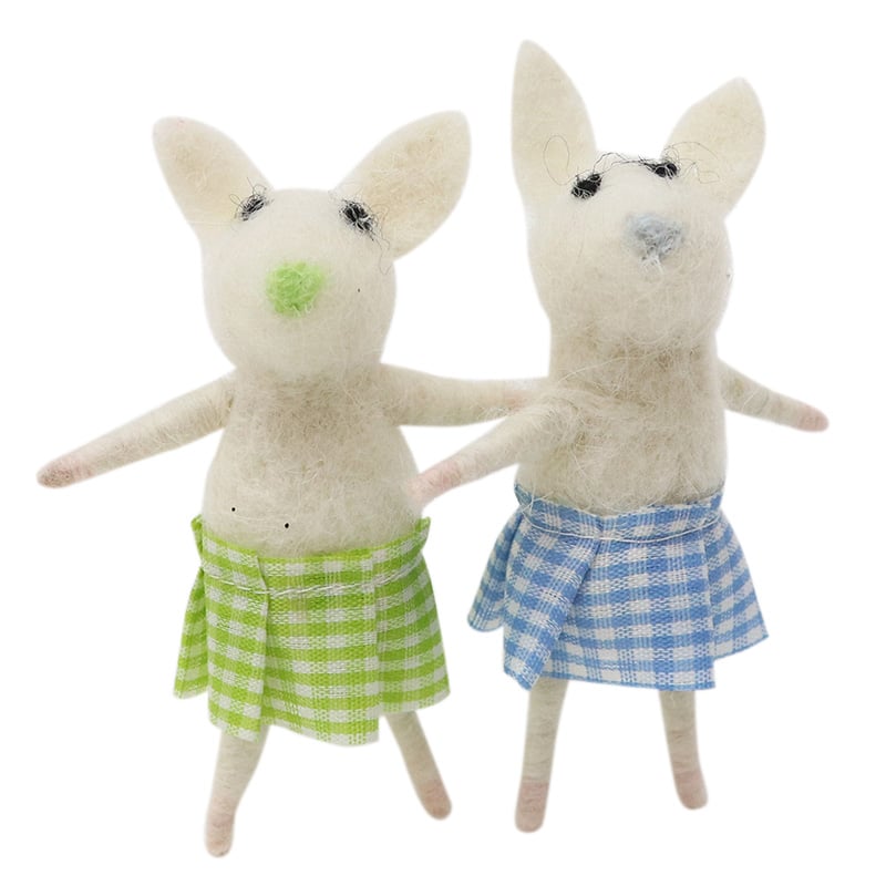 Gingham Mice 2 asstd