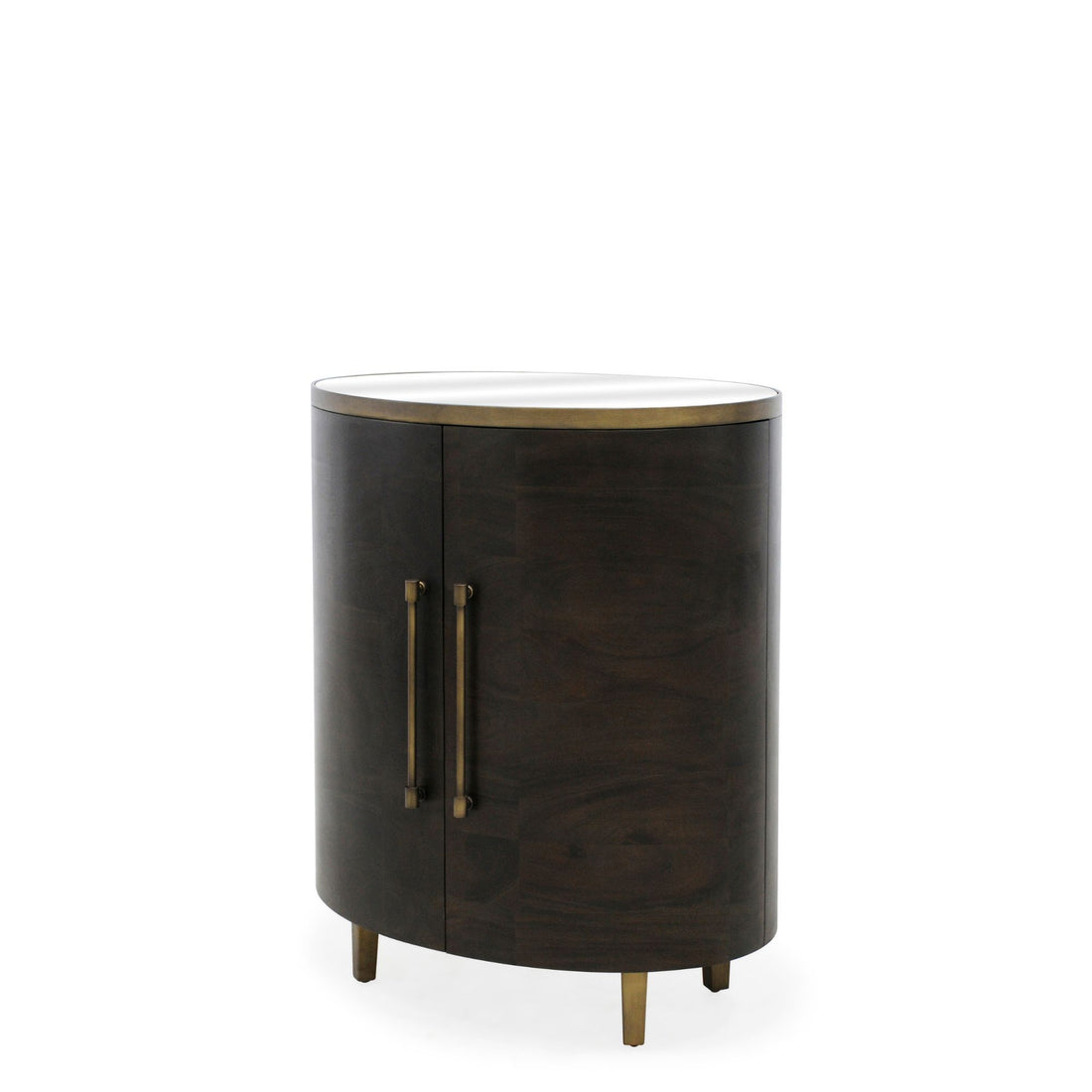 Malibu Drinks Cabinet with Mirror Finish on Top