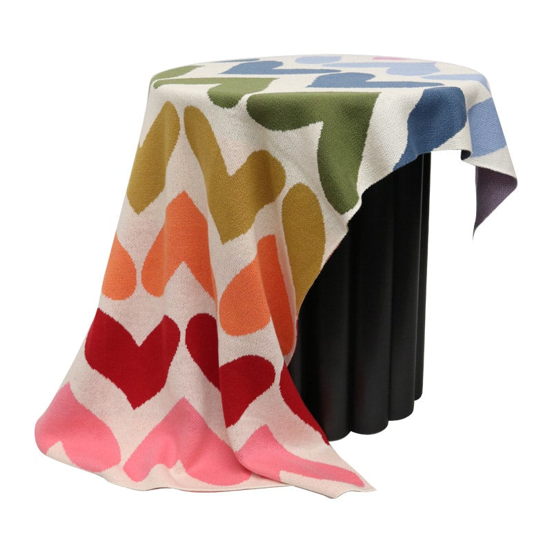 Cotton Baby Throw Heart 80×100