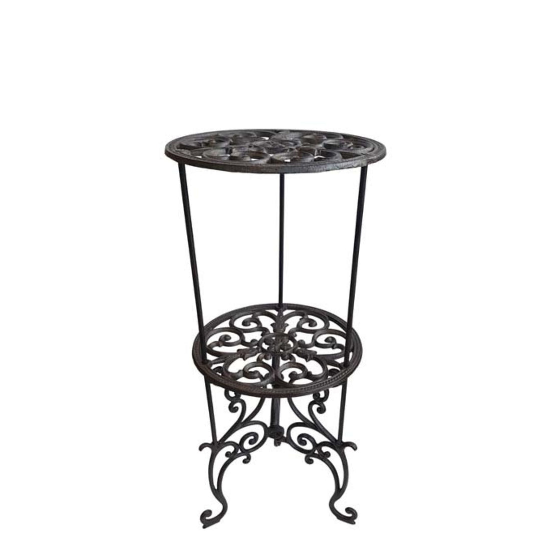 Scroll 2 Tier Console Round Top