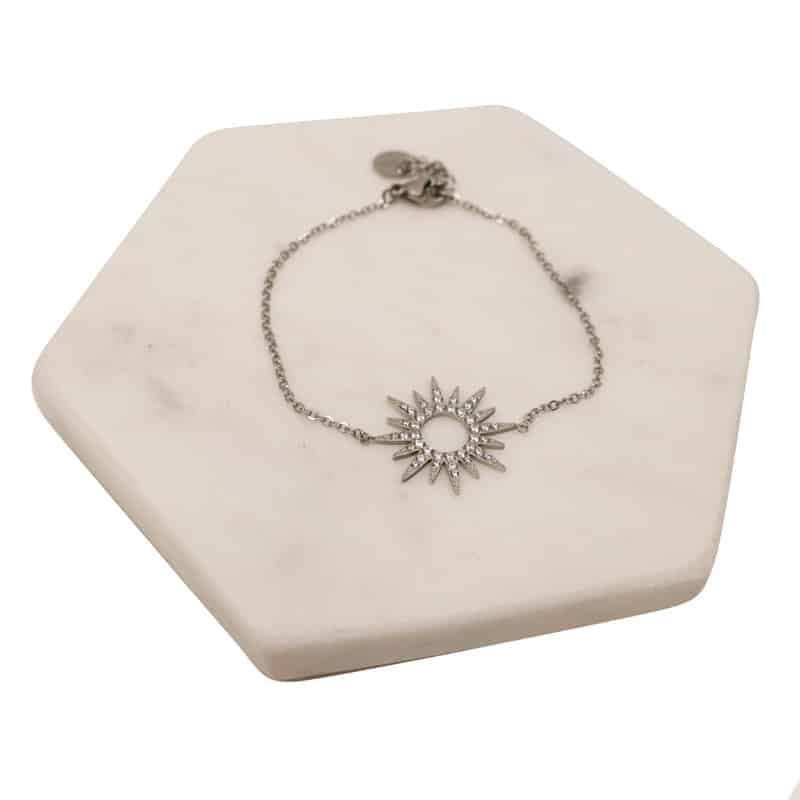 Stainless Steel Starburst Bracelet