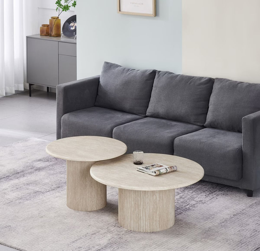 Tuscan Travertine Table Nest
