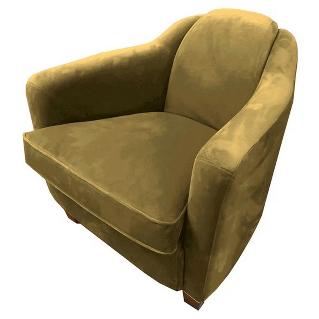 Vanguard Occasional Chair – Mustard Velvet