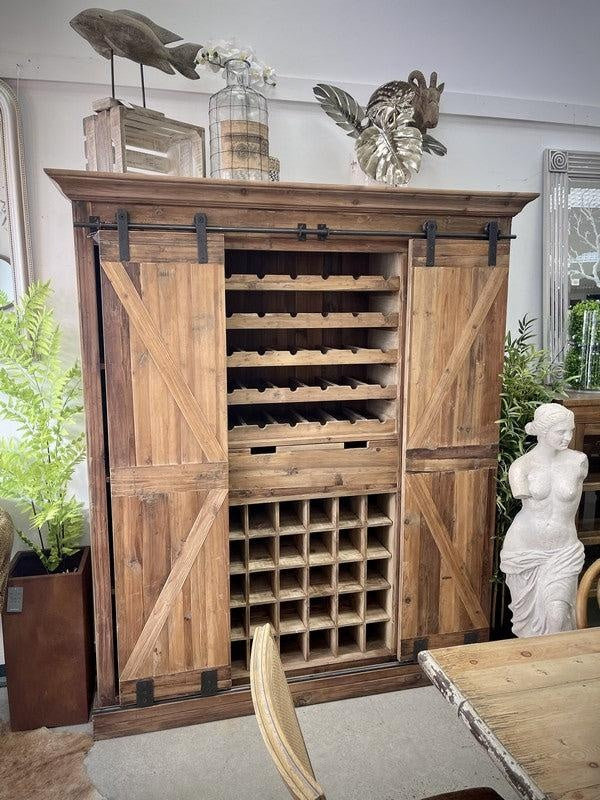 Bar and Wine Unit with Sliding Doors