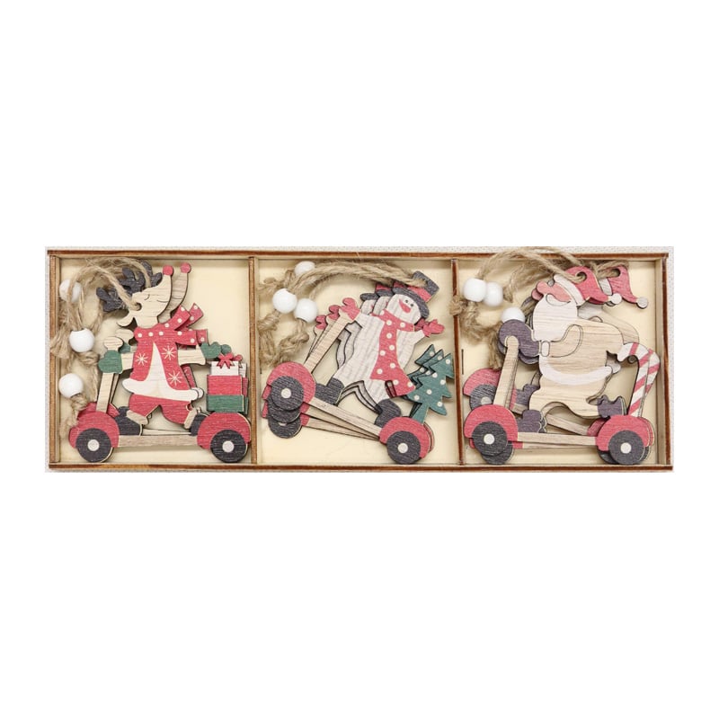 Xmas Box of 9 asstd Hangers Scooters