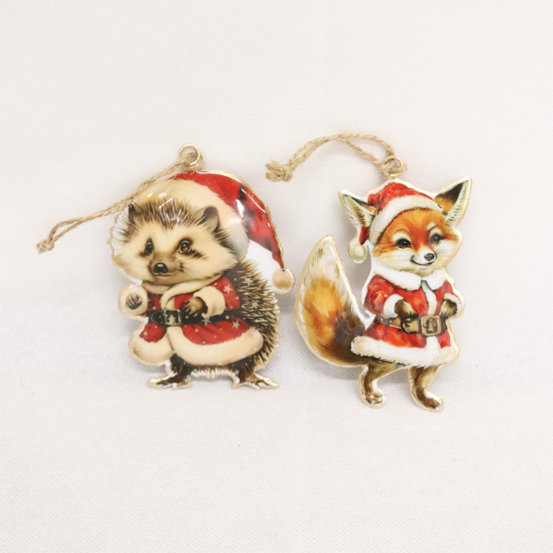 Vintage Raccoon Fox Hangers