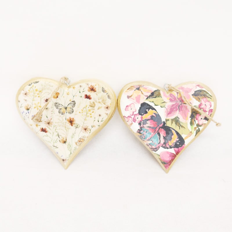 Vintage Wooden Heart Hangers 2 asstd style 4