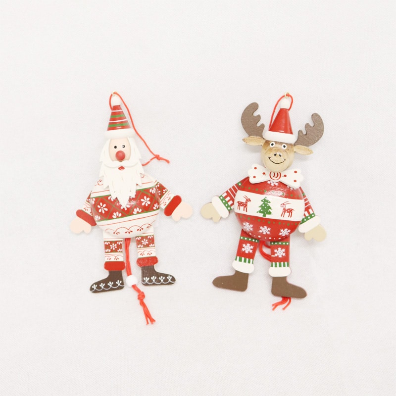Whimsical Santa Reindeer Jumping