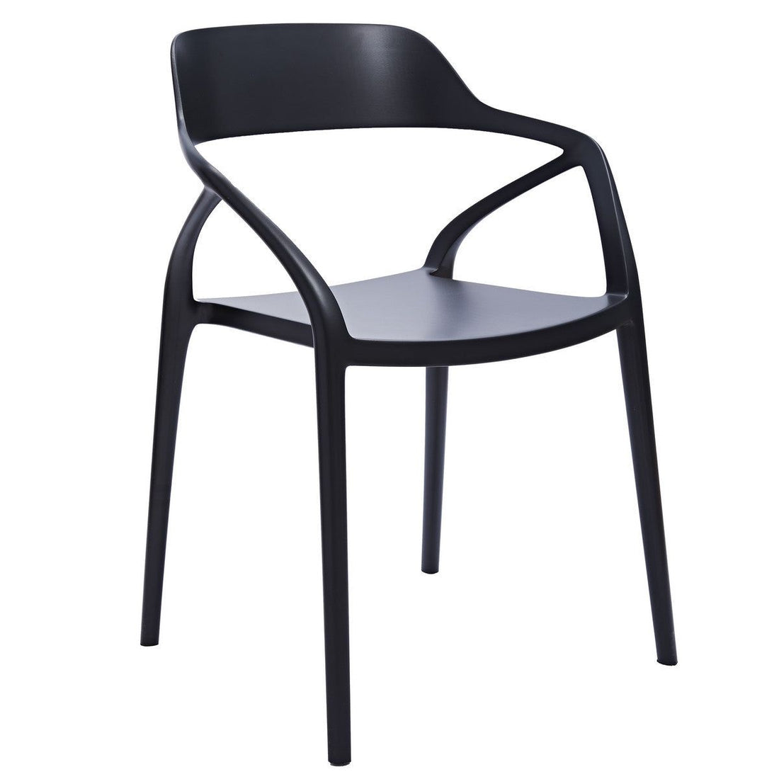 Apollo Outdoor Dining Chair (White/Black)
