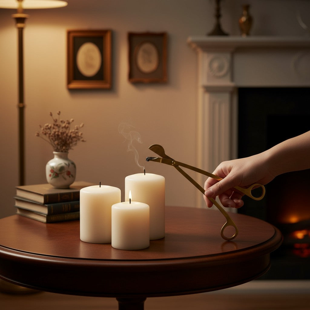 CANDLE WICK TRIMMER IN BRASS FINISH (EU6353)