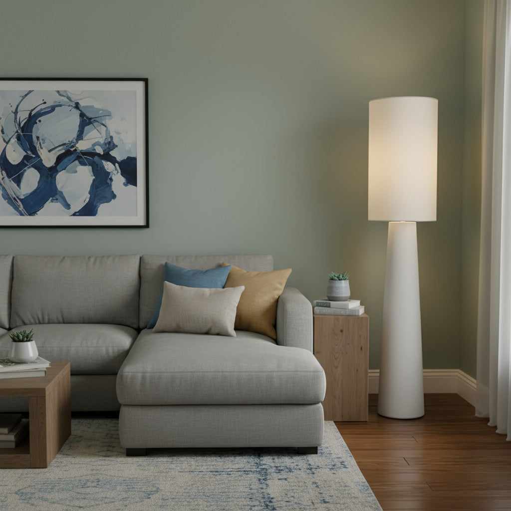 Mattia Floor Lamp 170cms ( FTX25-102-ST-NAT)