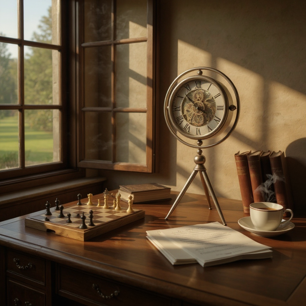 Bronze Mantle Gear Clock 24 x 61 cms (CCM251 )