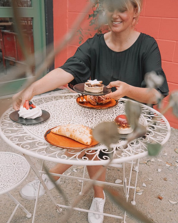 Outdoor Antique White Garden Café Set