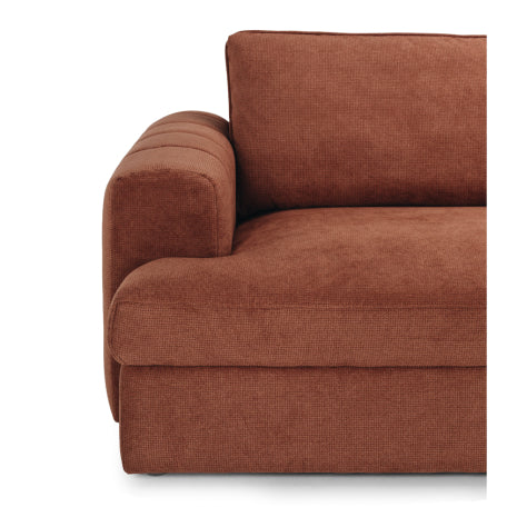 Gotto 4 Seater Sofa Caramel
