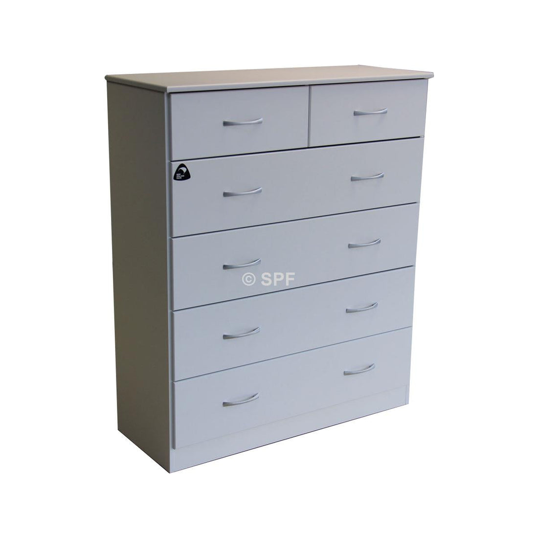 Mayson 6 Drawer Tallboy White