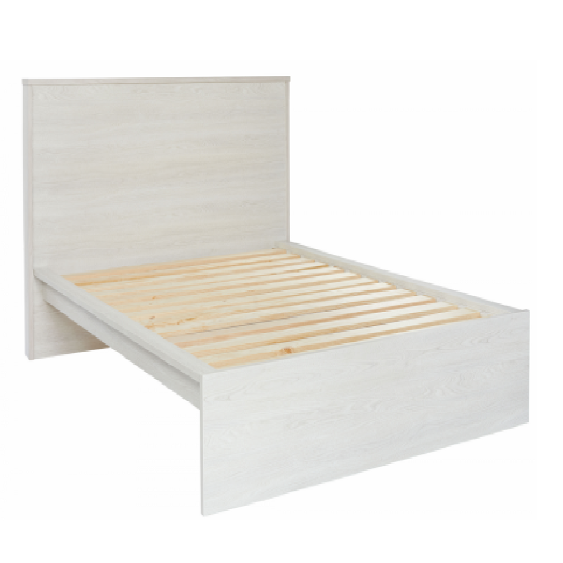 Atlas King Slat Bed with Flat Headboard