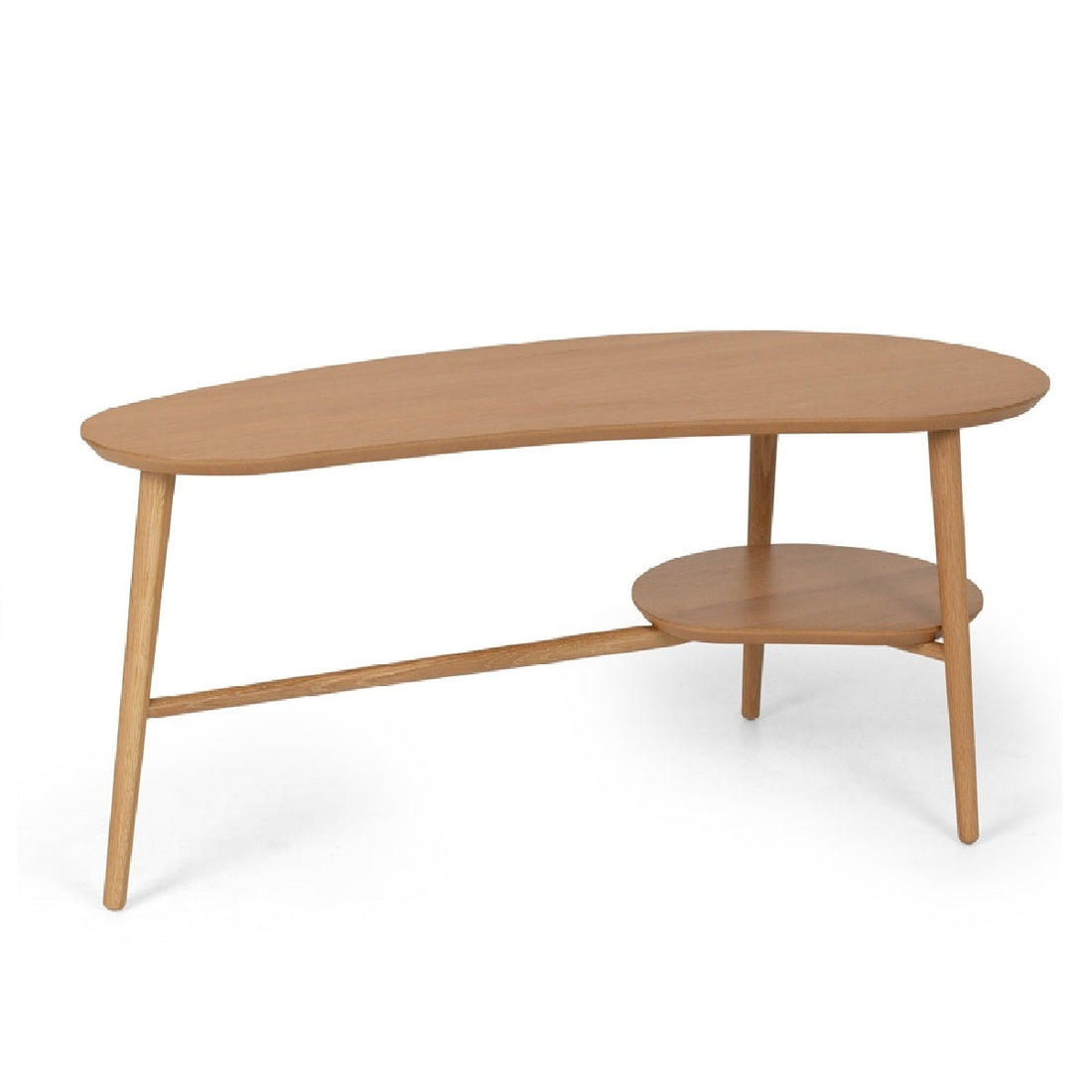 Oslo Coffee table shaped with shelf