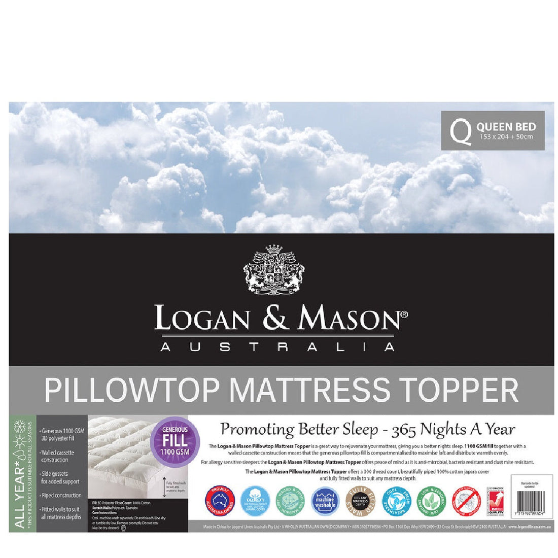 Single Mattress Topper