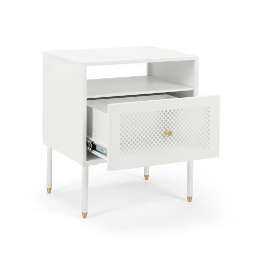 Dawn Bedside 1 Drawer White