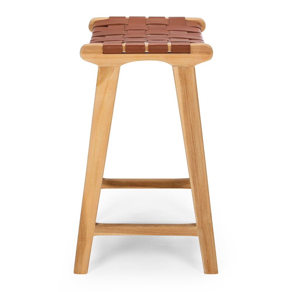 Indo Woven Barstool Tan