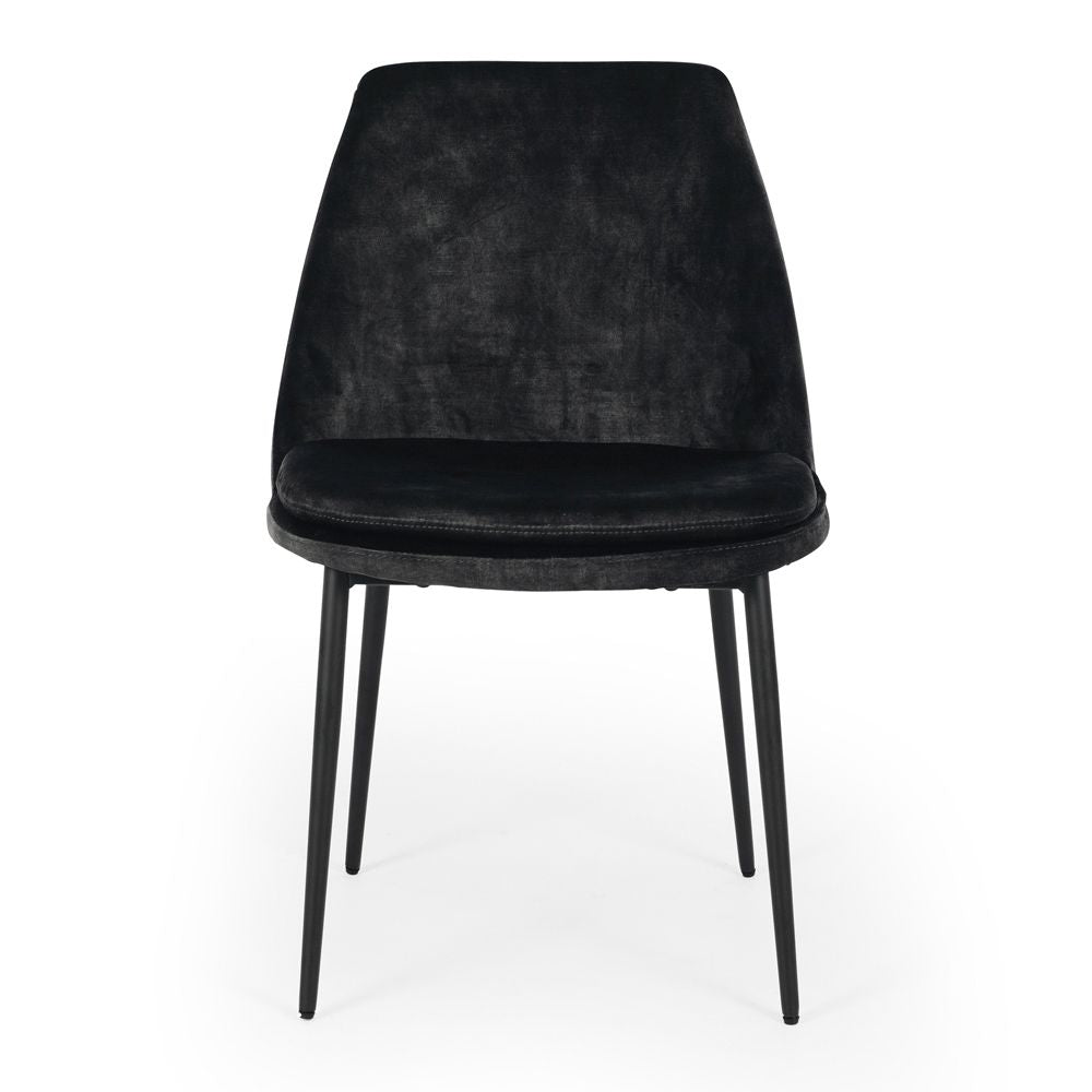 Mia Dining Chair Velvet Anthracite