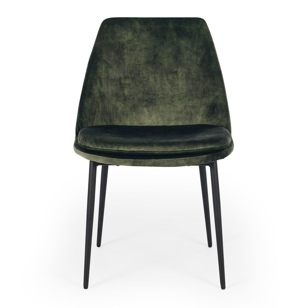 Mia Dining Chair Velvet Moss Green