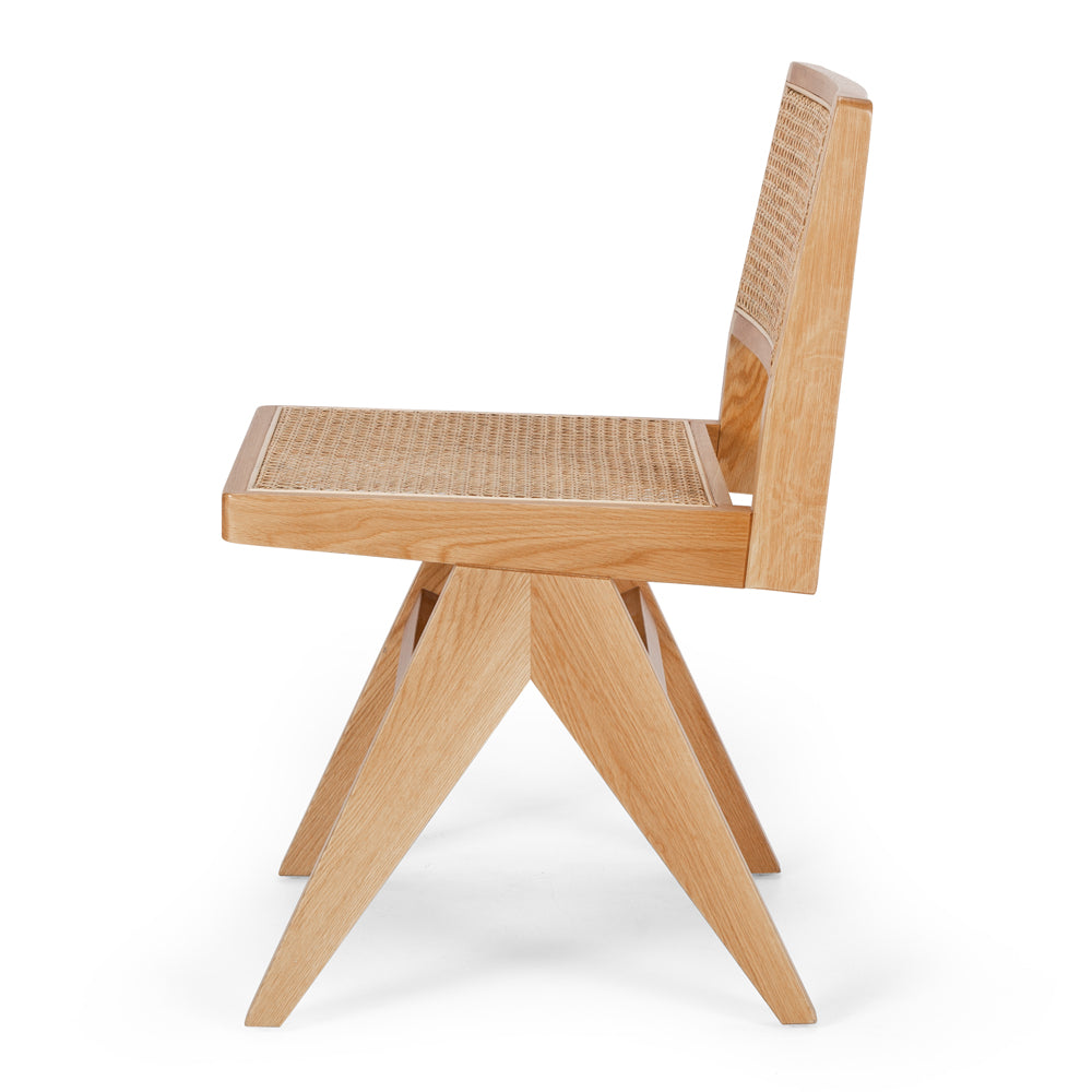 Palma Chair Natural Oak Rattan Seat