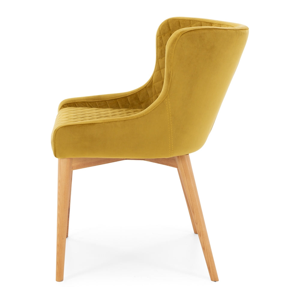 Paris Dining Chair Golden Velvet