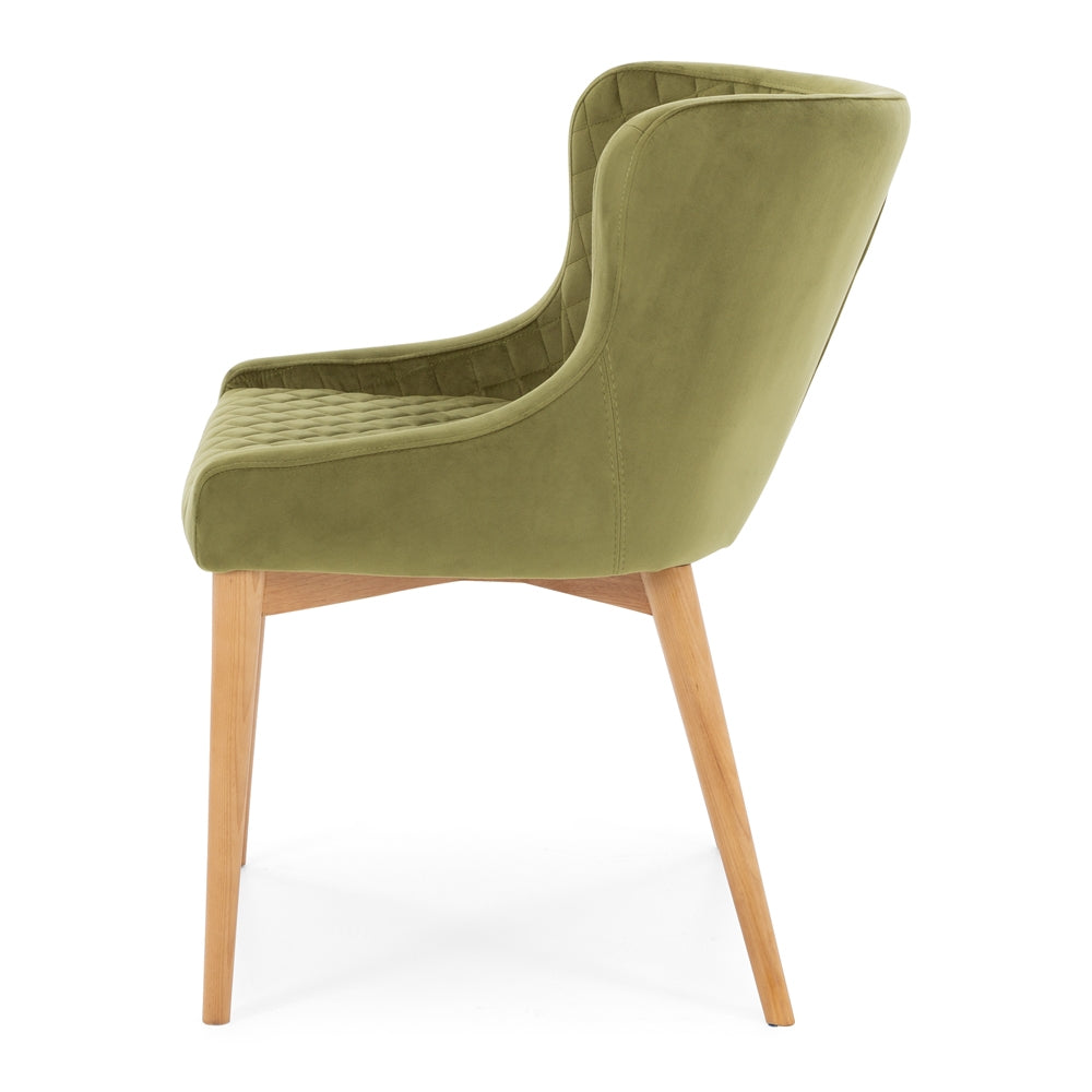 Paris Dining Chair Greenery Velvet