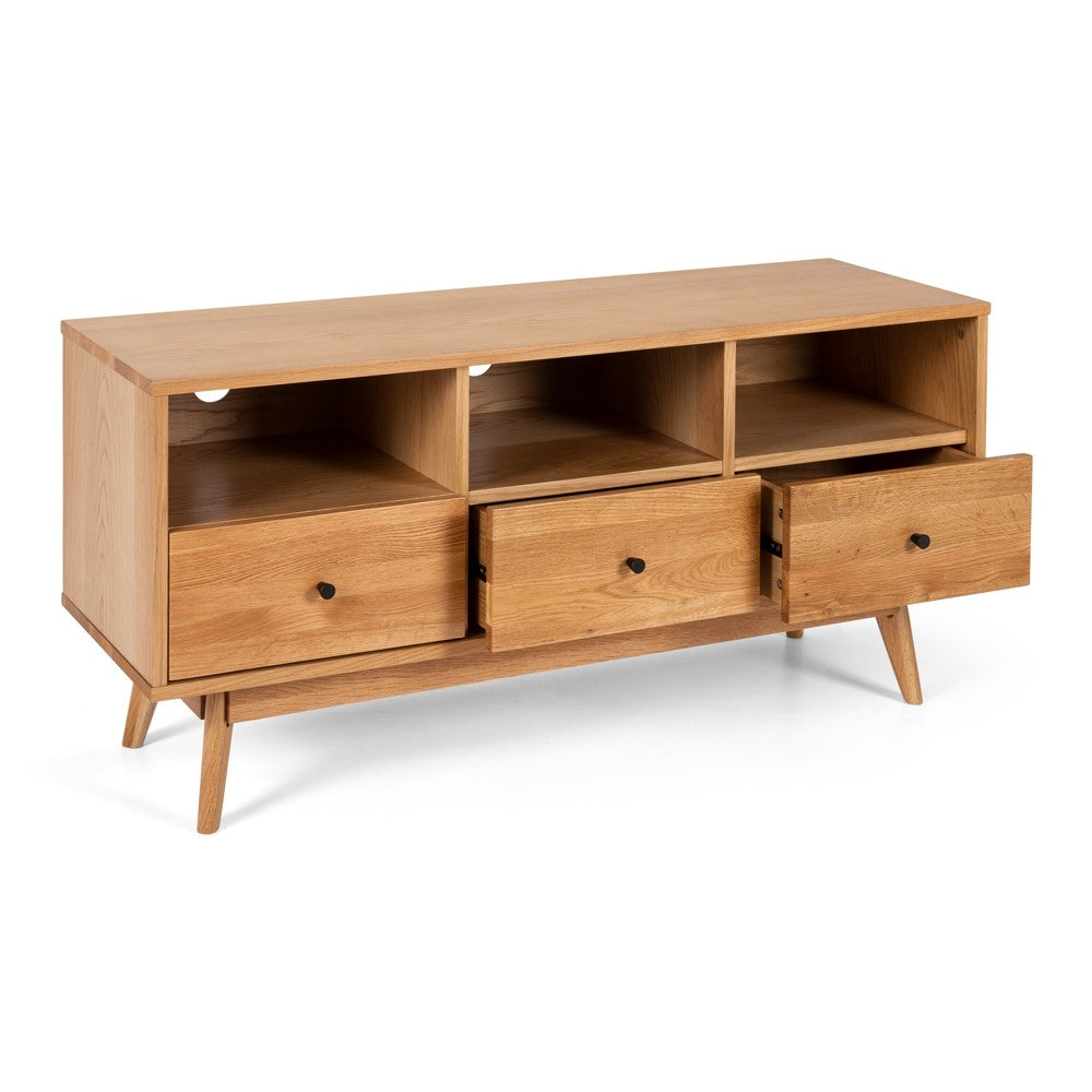 Radius TV Unit 3 Oak drws