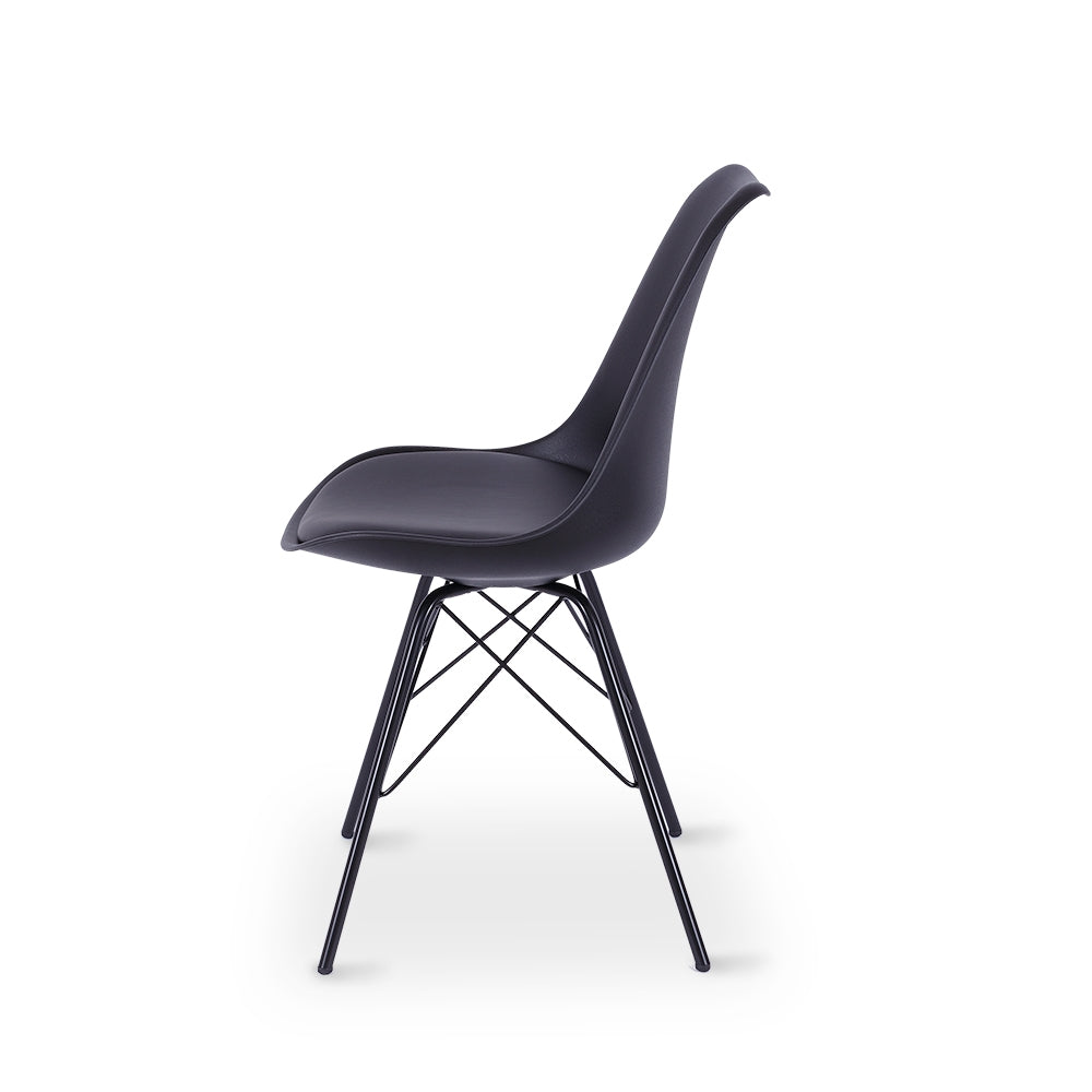 Rake Dining Chair Black