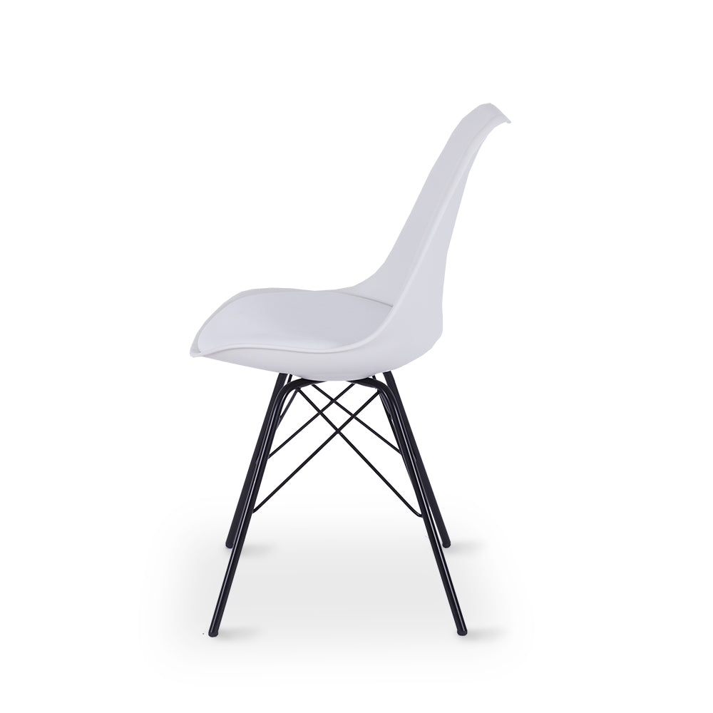 Rake Dining Chair White