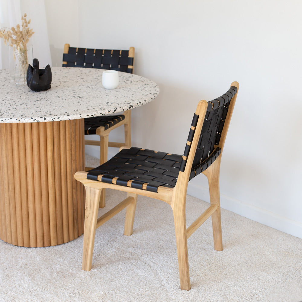 Terrazzo Dining Table 120rd(Natural Oak)