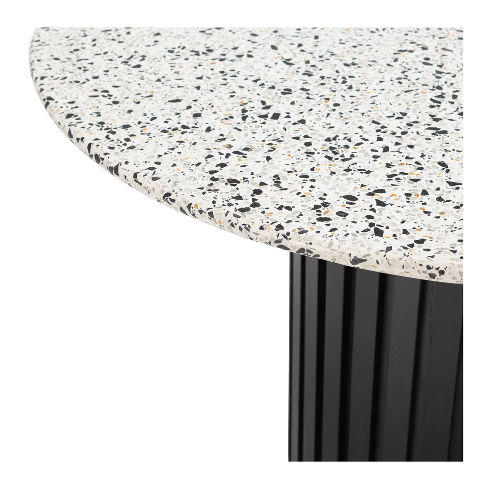 Terrazzo Dining Table 120rd(Black Oak)