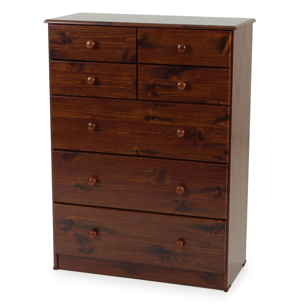 Kingston 7 Drawer Highboy - Pine