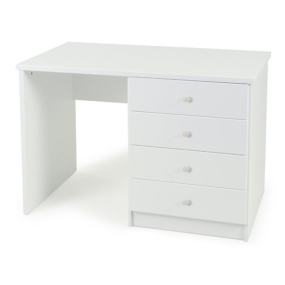 Kingston 4 Drw Desk White